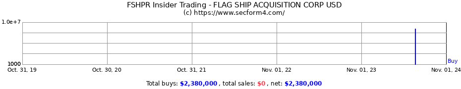 Insider Trading Transactions for FLAG SHIP ACQUISITION CORP USD