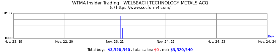 Insider Trading Transactions for WELSBACH TECHNOLOGY METALS ACQ