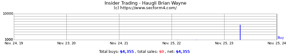 Insider Trading Transactions for Haugli Brian Wayne