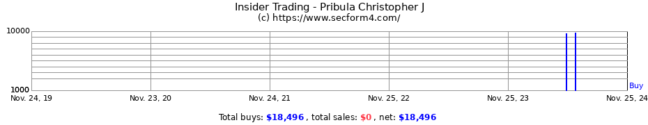 Insider Trading Transactions for Pribula Christopher J